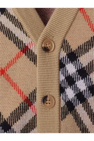 cardigan in lana beige BURBERRY KIDS | 8104312B9368